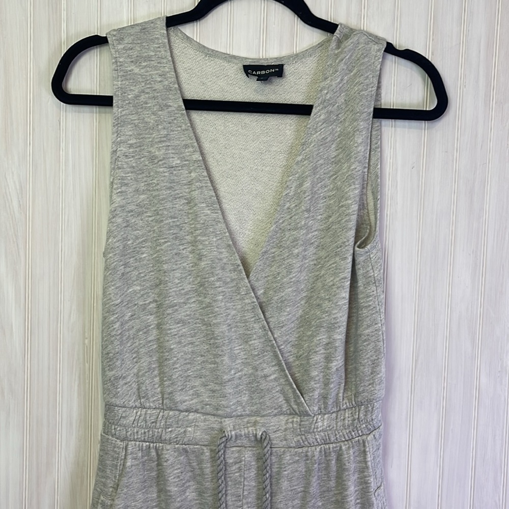 CARBON 38 DRAWSTRING FRENCH TERRY JUMPSUIT SMALL - Picture 3 of 10